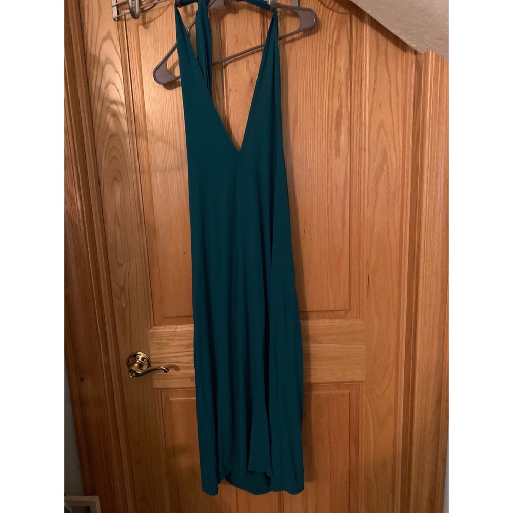 Backless halter dress